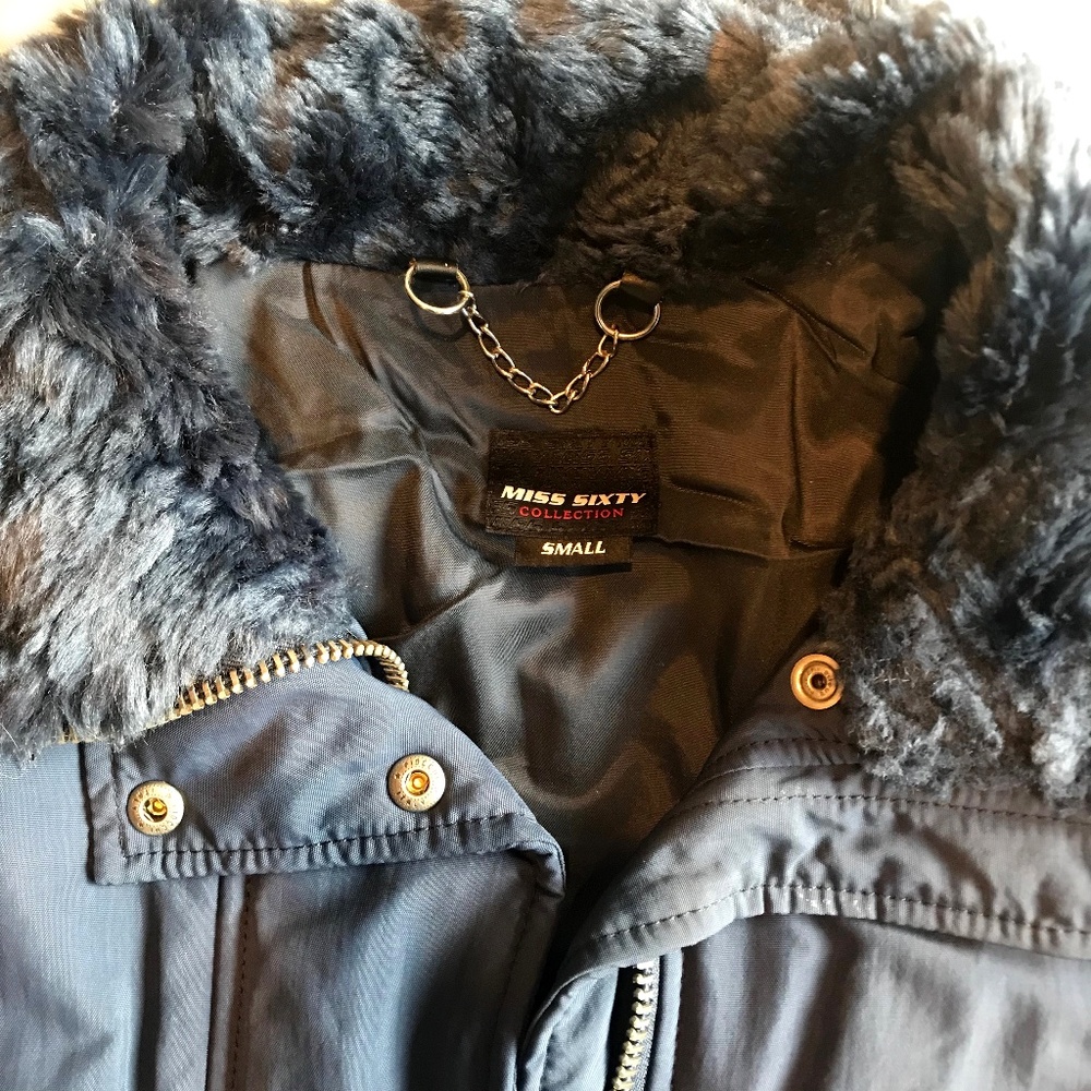 MISS SIXTY Chic DARK BLUE Coat - Picture 3 of 6